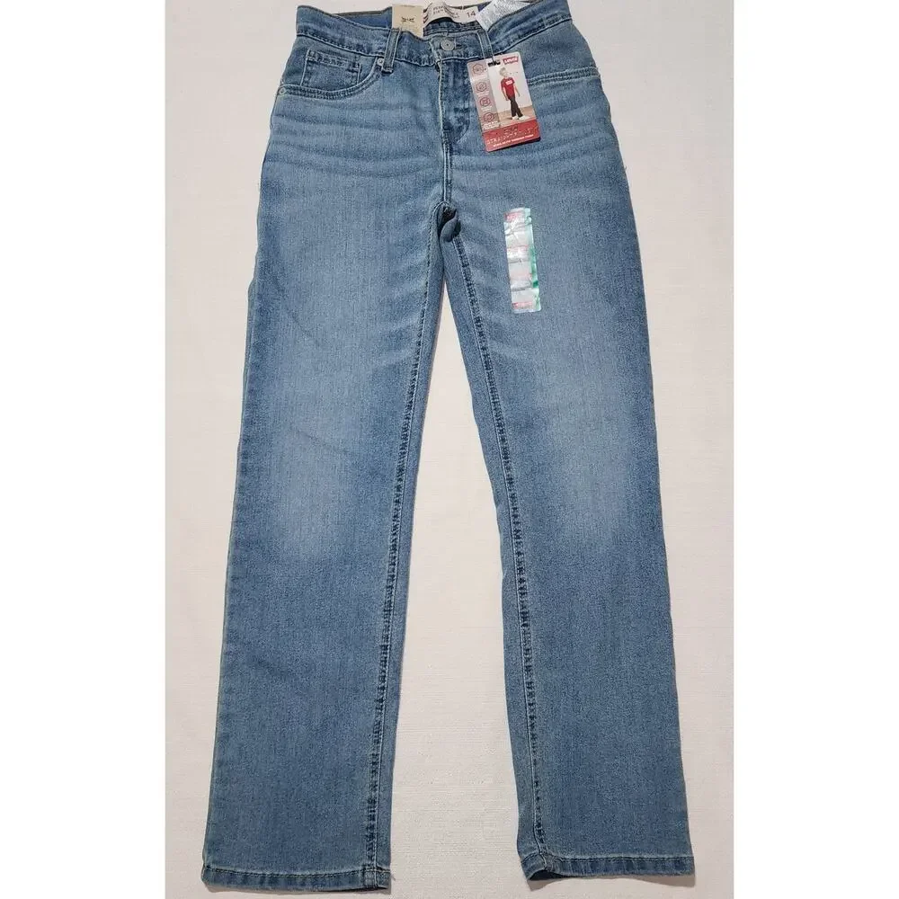 Levi's performance 514 kids straight jeans size 14 27''x29''